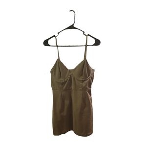 Army green club dress